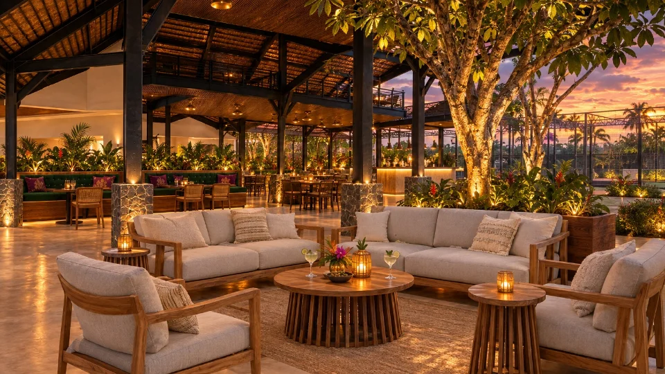 Lotus & Lime, the Thai restaurant in the club's pavilion